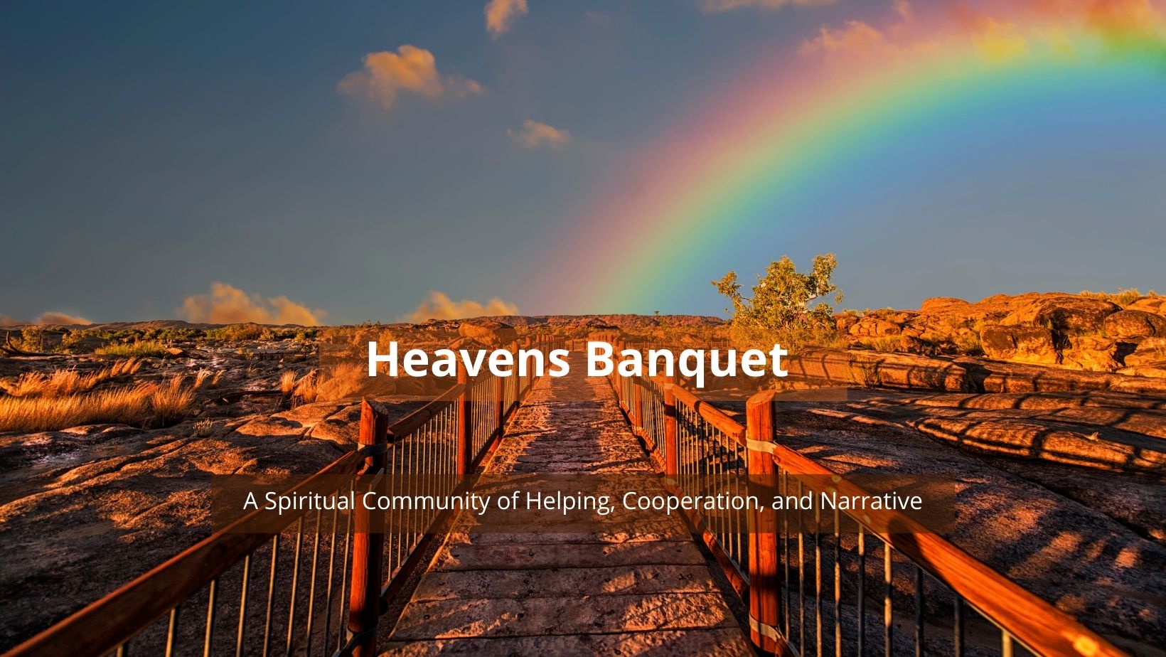 Heaven's Banquet Rainbow Graphic